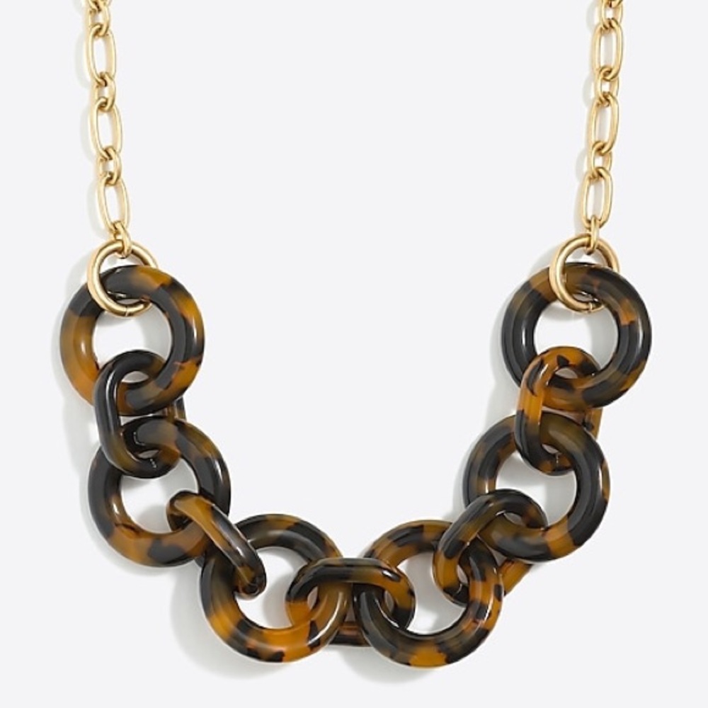 J.crew Tortoise link necklace
